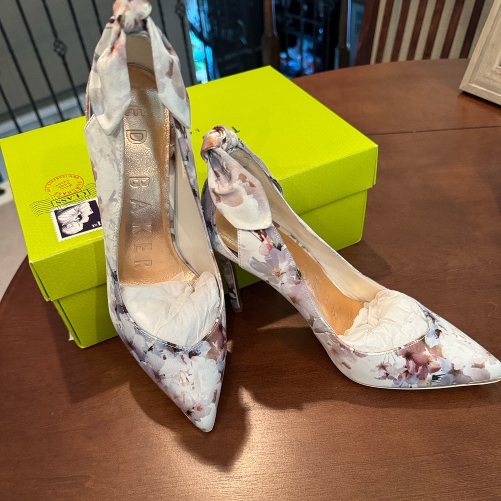 SOLD New in box Ted Baker satin heels size 39.5